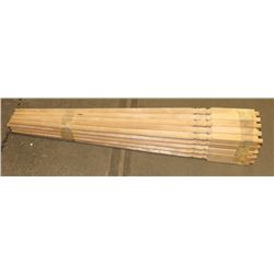 WOOD SPINDLES  LOT OF 25 IN EACH 40" LONG