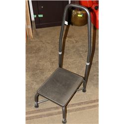 STEP STOOL METAL STEPPING AID WITH HANDLE