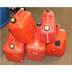 5 JERRY CANS