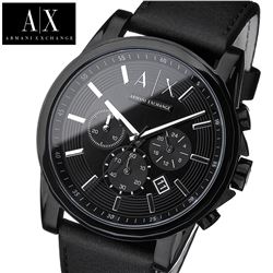 NEW ARMANI EXCHANGE BLACK DIAL TRIPLE CHRONO