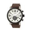 Image 1 : NEW FOSSIL 50MM TRIPLE CHRONO LEATHER STRAP WATCH