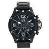 Image 2 : NEW ARMANI EXCHANGE 48MM BLACKDIAL CHRONO MSRP$325