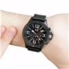 Image 8 : NEW ARMANI EXCHANGE 48MM BLACKDIAL CHRONO MSRP$325
