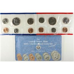 1991 US MINT SET (UNC) P/D (WITH ENVELOPE)