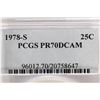 Image 3 : 1978-S WASHINGTON QUARTER PCGS PR70 DCAM