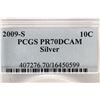 Image 3 : 2009-S SILVER ROOSEVELT DIME PCGS PR70 DCAM