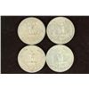 Image 2 : 1943, 57-D, 61 & 1964 WASHINGTON SILVER QUARTERS