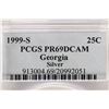Image 3 : 1999-S SILVER GEORGIA QUARTER PCGS PR69 DCAM
