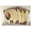 Image 4 : 4 ASSORTED PRESIDENTIAL CARDS. JIMMY CARTER MEDAL,