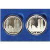 Image 1 : 2006 COOK ISLANDS $1 FREEDOM TOWER SET CONTAINS:
