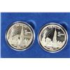 Image 2 : 2006 COOK ISLANDS $1 FREEDOM TOWER SET CONTAINS:
