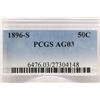 Image 3 : 1896-S BARBER HALF DOLLAR PCGS AG03 KEY DATE