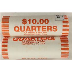 2-$10 ROLLS OF 2009-P GUAM QUARTERS BRILLIANT UNCS