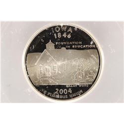 2004-S SILVER IOWA QUARTER ICG PR70 DCAM