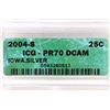 Image 3 : 2004-S SILVER IOWA QUARTER ICG PR70 DCAM