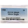 Image 3 : 1958 AMERICAN SILVER EAGLE PCGS MS69