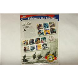 USPS 1940'S CELEBRATE THE CENTURY CONTAINS:
