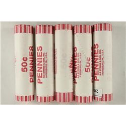 5-50 CENT ROLLS OF 2009-P FORMATIVE YEARS