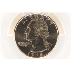 1998-P WASHINGTON QUARTER PCGS MS66