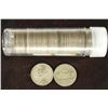 Image 1 : ROLL OF 40-1944-S 35% SILVER JEFFERSON WAR NICKELS