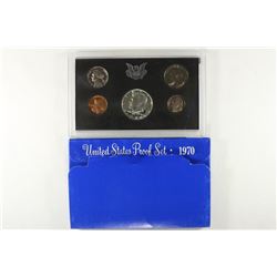 1970 US PROOF SET WITH BOX, 40% SILVER JFK HALF