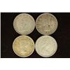Image 2 : 1943, 53, 64 & 1965 CANADA SILVER 25 CENTS