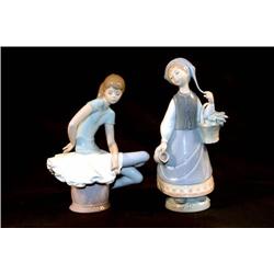 Two Lladro Porcelain Figures