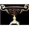 Image 1 : Flash Cut Ruby Glass Centerbowl.