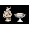 Image 1 : Dresden Porcelain Figurine and Compote