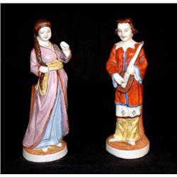 Pair Chinoiserie Porcelain Figures