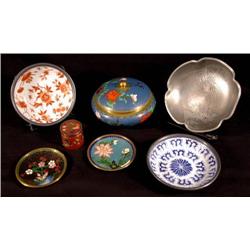 Asian Cloissone and Dishes