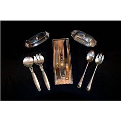 Sterling and Horn Carvers, Servers
