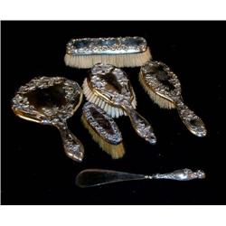 Sterling Handled Dresser Items, Brush