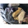 Image 2 : ASSORTED LINENS/BACKDROPS AND MORE INC. CONTENTS OF 4 STACKS OF BINS, COMES WITH BINS