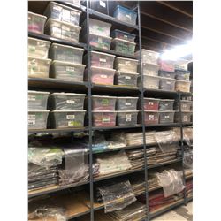 CONTENTS OF RACKING BAY INC. LARGE ASSORTMENT OF LINENS, TABLE CLOTHES, NAPKINS ETC., ASSORTMENT OF