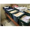 Image 1 : 6 BINS OF ASSORTED LAUNDRY BAGS AND LINEN/CONTENTS