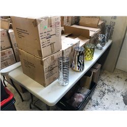 7 BOXES OF ASSORTED VASES/GLASSWARE