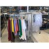 Image 1 : 2 RACKS WITH CONTENTS OF ASSORTED LINENS, TABLE CLOTHES AND MORE