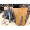 Image 2 : LARGE LOT OF ASSORTED LIGHT/MEDIUM DUTY RACKING PARTS INC. UPRIGHTS, CROSS BARS, BRACES AND