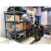 Image 1 : 2 BAYS OF BLUE MEDIUM DUTY WAREHOUSE RACKING INC. 3 UPRIGHTS, 10 CROSS BARS AND INSTALLED