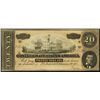 Image 1 : 1864 $20 Confederate States of America Note