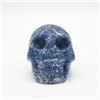 Image 1 : Natural Blue Lapis Lazuli Hand Carved Skull