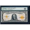 Image 1 : 1922 $10 Gold Certificate PMG 40