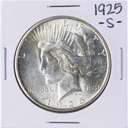 1925-S $1 Peace Silver Dollar Coin