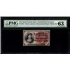 Image 1 : 10 Cent Fourth Issue Fractional Note PMG 63