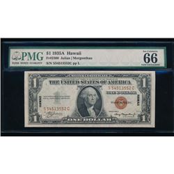 1935A $1 Hawaii Silver Certificate PMG 66EPQ