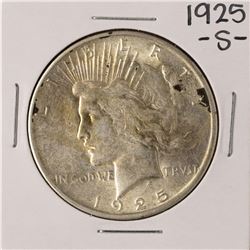 1925-S $1 Peace Silver Dollar Coin