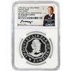 Image 1 : 1792-2017 Half Disme 1 oz. Silver Medal NGC PF70 W/Edmund C. Moy Signature