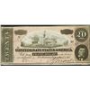 Image 1 : 1864 $20 Confederate States of America Note