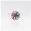 Image 1 : Natural 6.5ct Hand Carved Rose Amethyst Ring